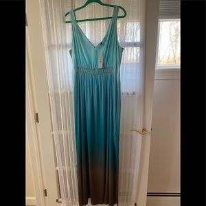 Aqua Maxi Dress